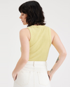 Back view of model wearing Pineapple Slice Knit Tank, Slim Fit.