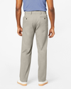 Back view of model wearing Porcelain Khaki Comfort Khakis, Relaxed Fit.