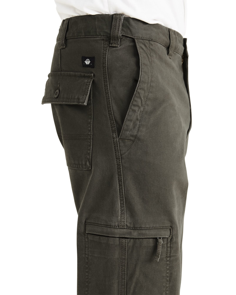 View of model wearing Rifle Green Go-To Cargos, Straight Fit (Big and ...