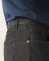 CORDUROY 5-POCKET STRAIGHT FIT in Asphalt