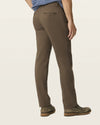 SATEEN KHAKI STRAIGHT FIT in Major Brown