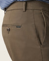 SATEEN KHAKI STRAIGHT FIT in Major Brown