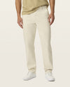 SATEEN KHAKI STRAIGHT FIT in Silver Birch