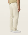 SATEEN KHAKI STRAIGHT FIT in Silver Birch