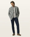 SATEEN KHAKI STRAIGHT FIT in Navy Blazer