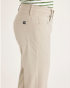 Side view of model wearing Safari Beige All-Day 5-Pocket, Straight Fit.