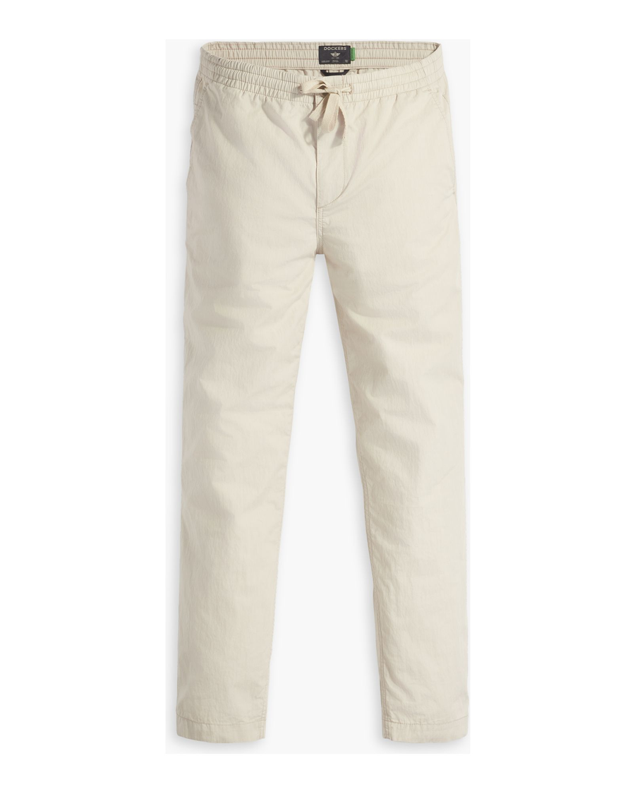 Front view of model wearing Sahara Khaki California Khakis Pull-On, Straight Tapered Fit.