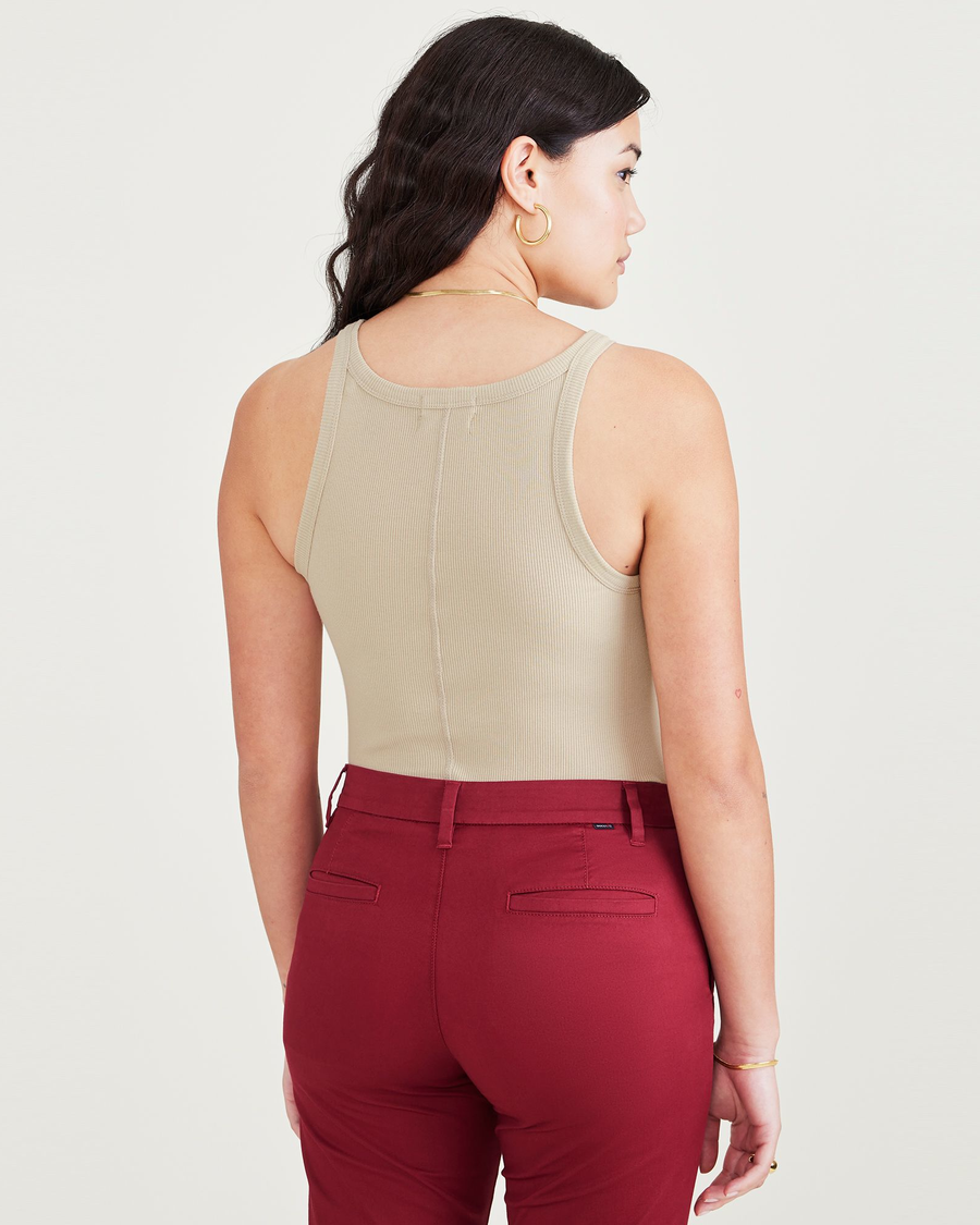 Back view of model wearing Sahara Khaki Favorite Tank, Slim Fit.