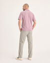 Back view of model wearing Sahara Khaki Go Airweave Chino, Straight Fit.