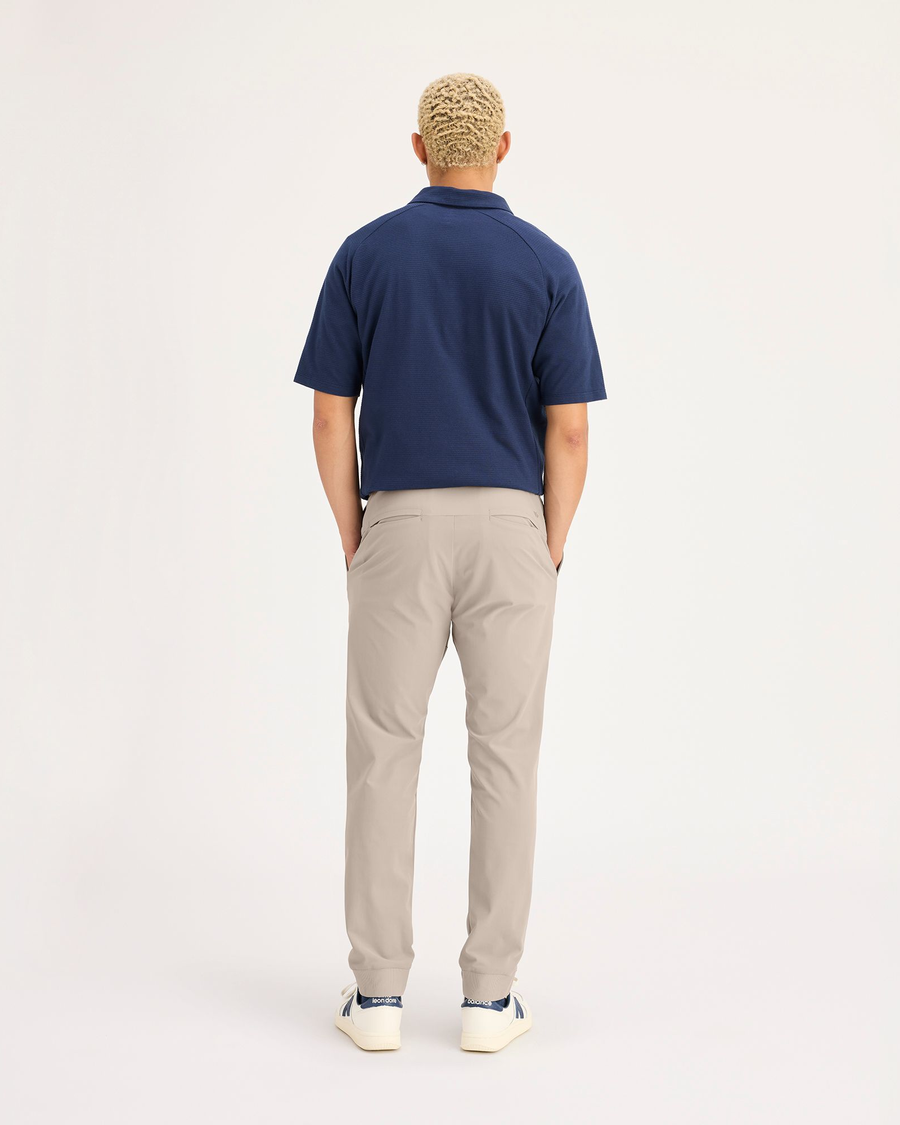 Back view of model wearing Sahara Khaki Go Airweave Jogger, Slim Fit.