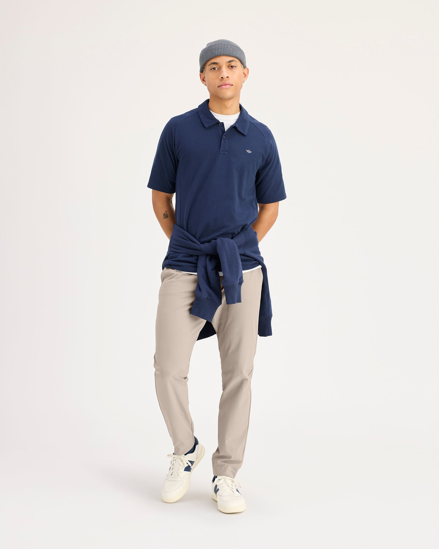 Front view of model wearing Sahara Khaki Go Airweave Jogger, Slim Fit.