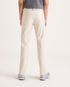 Back view of model wearing Sahara Khaki Go Pant, Slim Fit with Airweave.