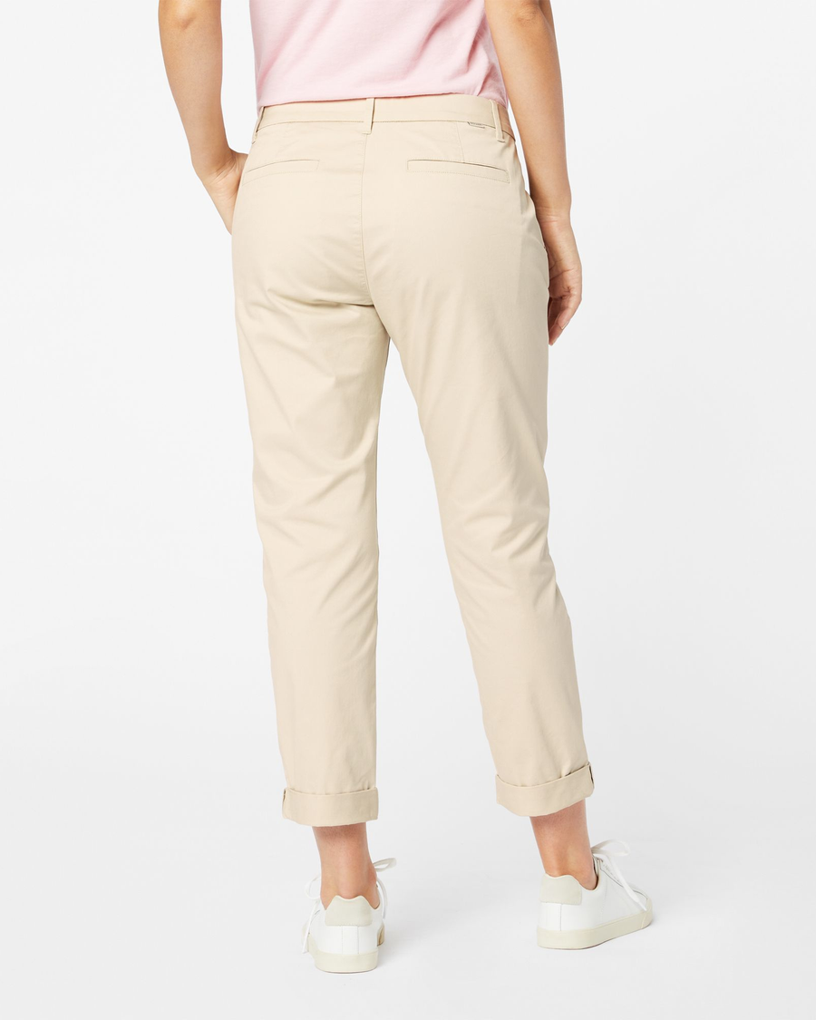 SO SLIMMING BY CHICOS TAN PANTS SIZE 0 (4/6)