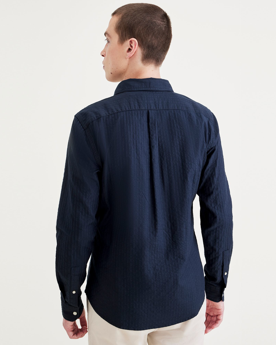 Back view of model wearing Sailor Navy Blazer Original Button Up, Slim Fit.