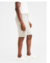 Side view of model wearing Porcelain Khaki Perfect 8
