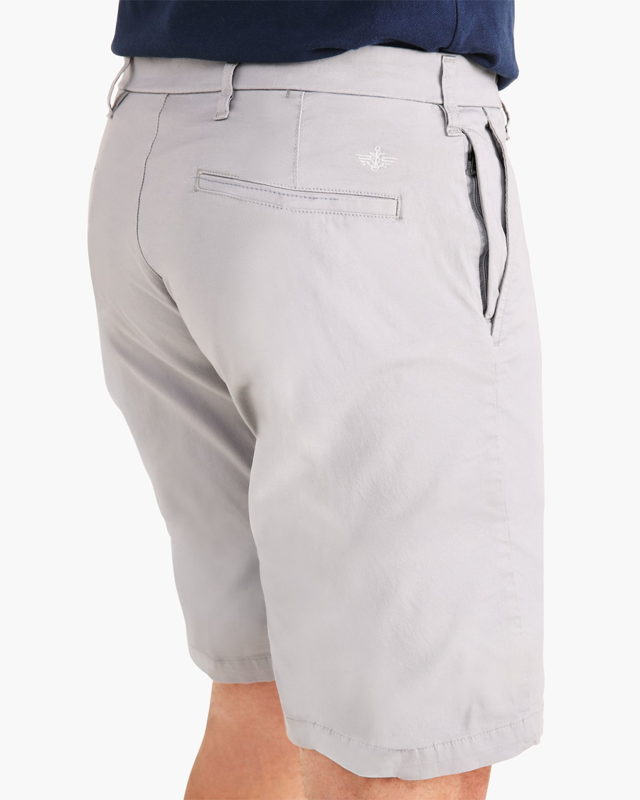 View of model wearing Sea Cliff Perfect 10.5" Shorts (Big and Tall).