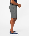 Side view of model wearing Seacliff Perfect 10.5" Shorts.