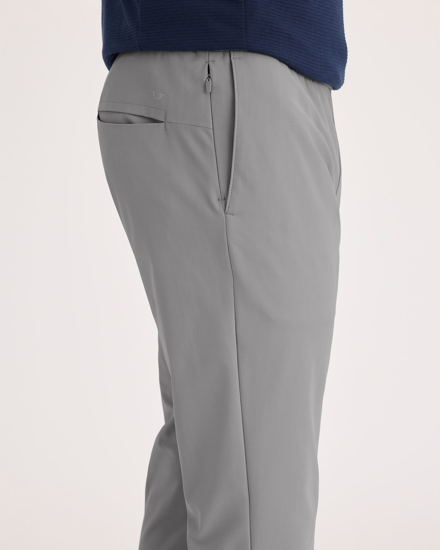 Side view of model wearing Sharkskin Go Airweave Jogger, Slim Fit.