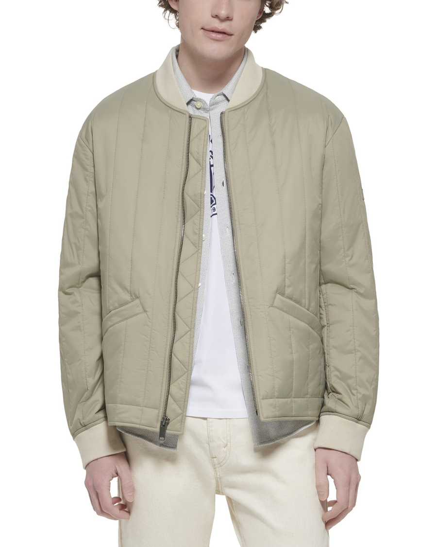 Recycled Nylon Channel Quilted Bomber Jacket – Dockers®