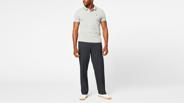 Dockers Relaxed Fit Signature Khaki Lux Cotton Stretch Pants D4 Timber Wolf  - Walmart.com