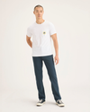 Front view of model wearing Stratified Sea Alpha Chino, Slim Fit.