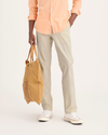 Front view of model wearing Summer Earth Alpha Chino, Slim Fit.