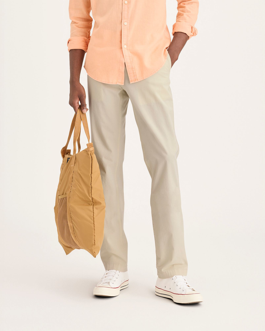 Front view of model wearing Summer Earth Alpha Chino, Slim Fit.