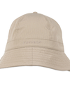 Front view of  Tan Bucket Hat.