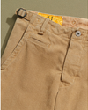 View of model wearing Tan K-1 Tan Canvas Pants - 30 x 31.