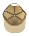View of  Tan Nylon Baseball Hat.