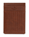 Front view of  Tan Wide Magnetic FPW Wallet.