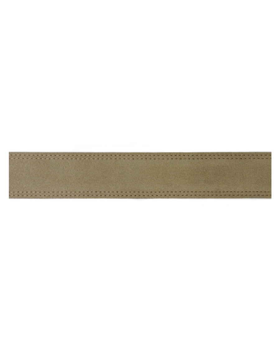 View of  Taupe Suede Belt.