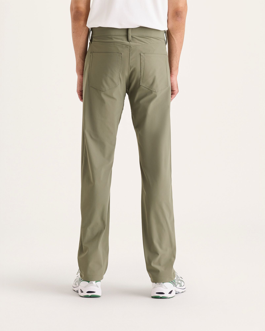 Back view of model wearing Tea Leaf Go Airweave 5-Pocket, Straight Fit.