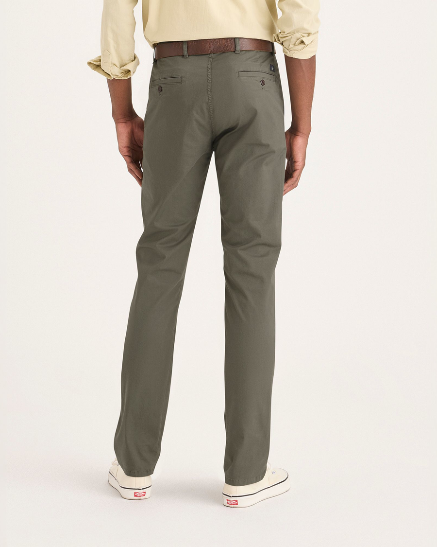 Back view of model wearing Tea Leaf Original Chinos, Slim Fit.