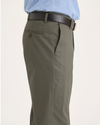 Side view of model wearing Tea Leaf Signature Iron Free Khakis, Straight Fit with Stain Defender®.