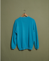 Back view of model wearing Teal Dockers Sport, Crewneck Sweatshirt - M.