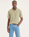 Front view of model wearing Tidal Foam Pique Polo, Slim Fit.