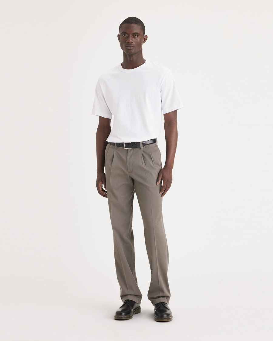 Easy Khakis Pleated Classic Fit Big and Tall Dockers