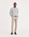 Dockers Easy Khaki Pantaloni Slim Fit Uomo - Tela Elasticizzata, Colore Tabacco (W34 L32)