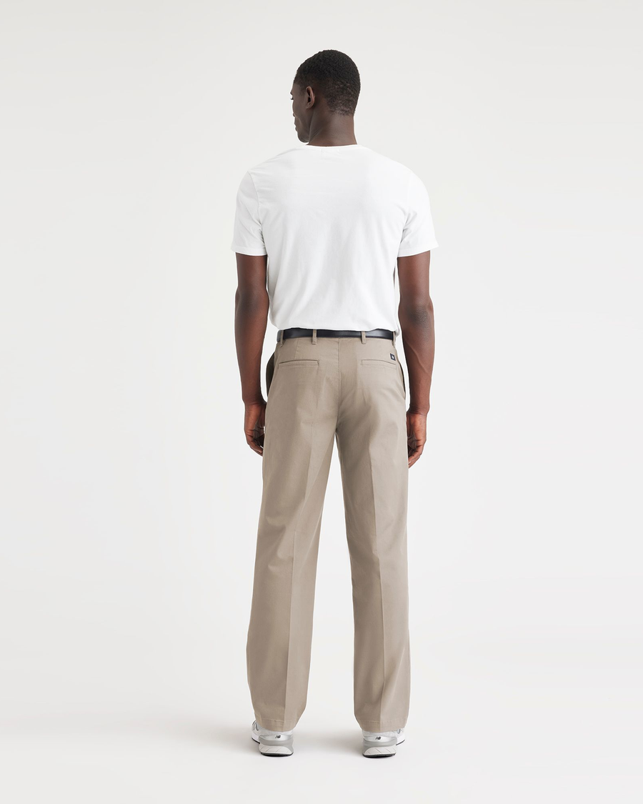 Back view of model wearing Timber Wolf Essential Chinos, Classic Fit.