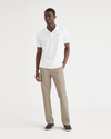 View of model wearing Timber Wolf Essential Chinos, Slim Fit.