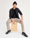 View of model wearing Timber Wolf Go Chino, Slim Fit with Airweave.