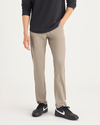 Front view of model wearing Timber Wolf Go Pant, Slim Fit with Airweave.