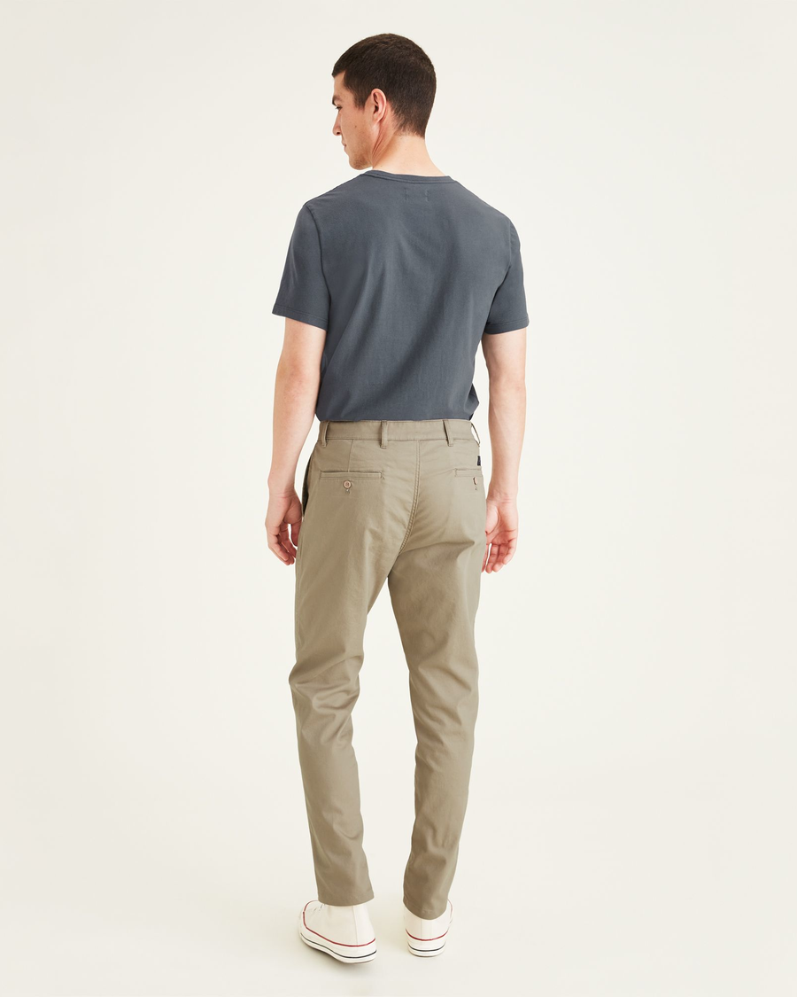 Back view of model wearing Timber Wolf Original Chinos, Straight Tapered Fit.
