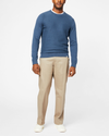 Front view of model wearing Timber Wolf Signature Khakis, Relaxed Fit.