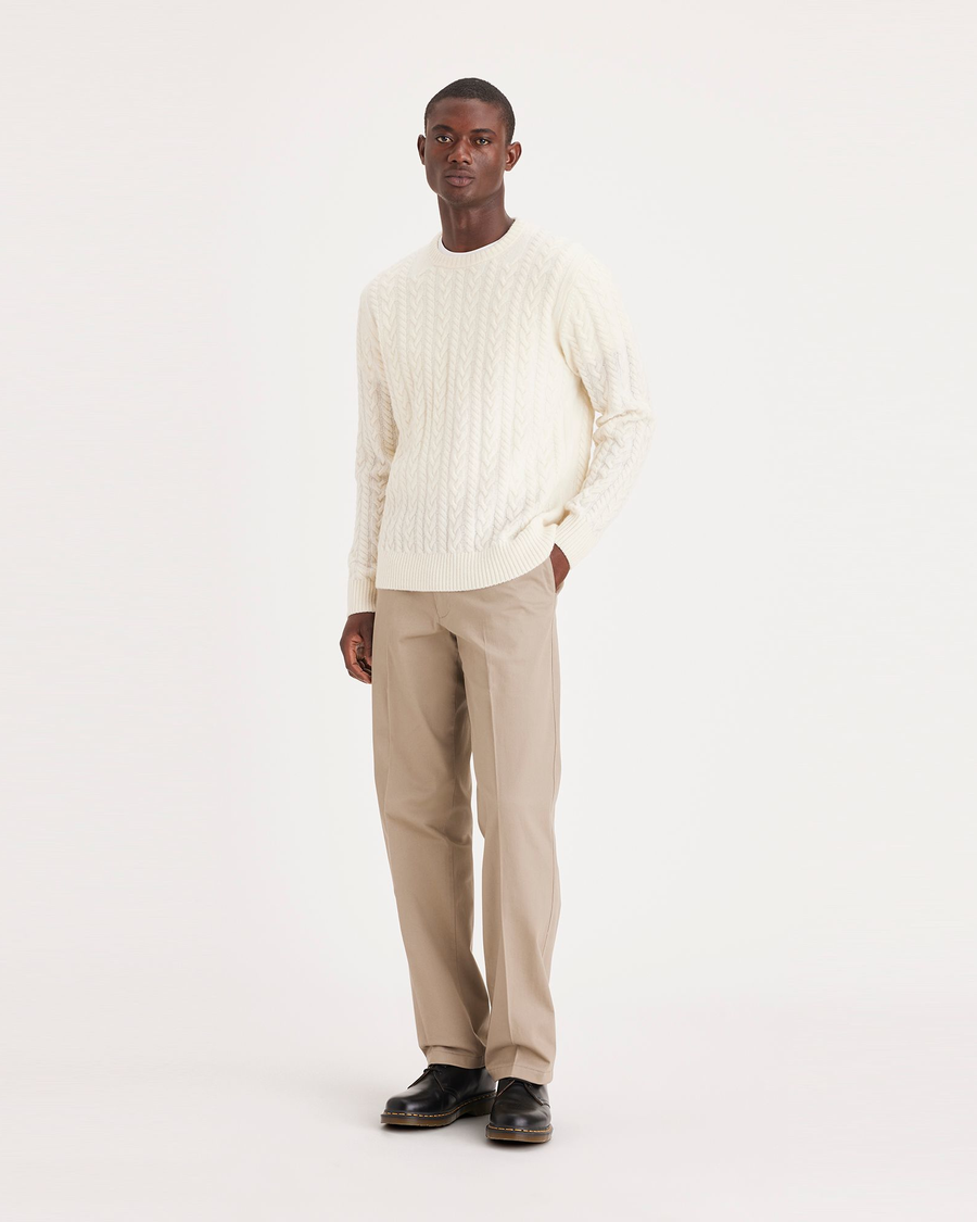 Dockers comfort khaki relaxed fit pleated discount