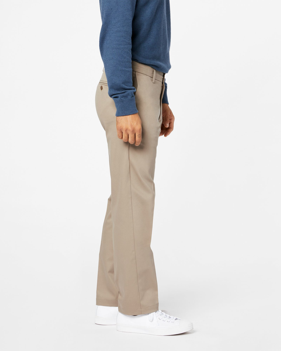 Dockers Mens Straight Fit Signature Lux Cotton Stretch Khaki Pant :  : Clothing, Shoes & Accessories