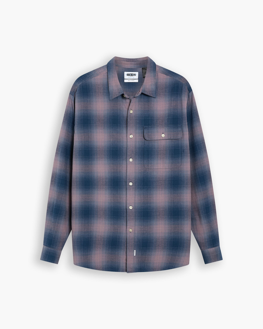 View of model wearing Toadstool Eighty-Six 1-Pocket Shirt, Relaxed Fit.