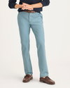 Front view of model wearing Tourmaline Ultimate Chinos, Slim Fit.