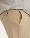 View of model wearing True Chino Comfort Knit Chinos, Straight Fit (Big and Tall).